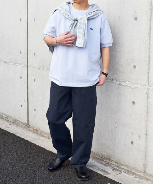 SHIPS / シップス Tシャツ | 【SHIPS any別注】LACOSTE: ワンポイント ロゴ ピケ クルーネック Tシャツ 24SS◇ | 詳細14