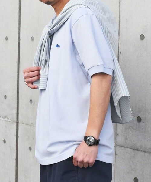SHIPS / シップス Tシャツ | 【SHIPS any別注】LACOSTE: ワンポイント ロゴ ピケ クルーネック Tシャツ 24SS◇ | 詳細16