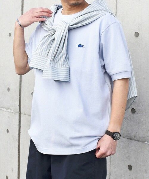 SHIPS / シップス Tシャツ | 【SHIPS any別注】LACOSTE: ワンポイント ロゴ ピケ クルーネック Tシャツ 24SS◇ | 詳細17