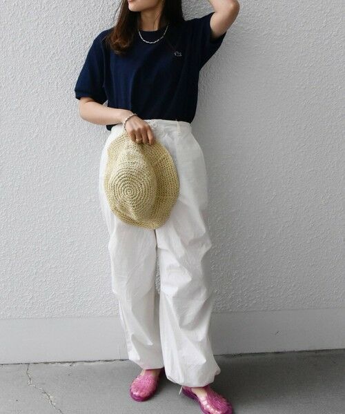 SHIPS / シップス Tシャツ | 【SHIPS any別注】LACOSTE: ワンポイント ロゴ ピケ クルーネック Tシャツ 24SS◇ | 詳細26