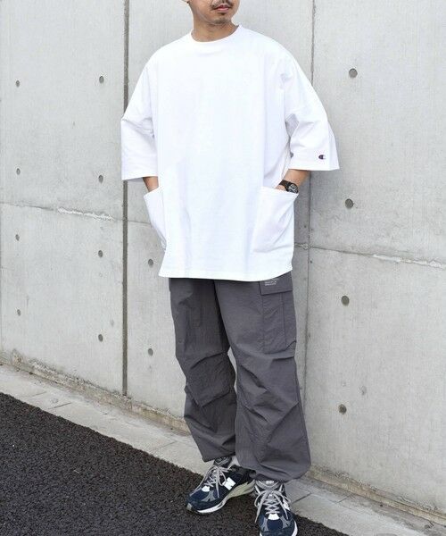 SHIPS / シップス Tシャツ | 【SHIPS any別注】Champion: ドルマン キャンプポケット Tシャツ 25SS◇ | 詳細1