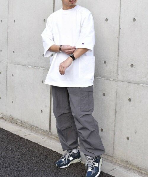 SHIPS / シップス Tシャツ | 【SHIPS any別注】Champion: ドルマン キャンプポケット Tシャツ 25SS◇ | 詳細4