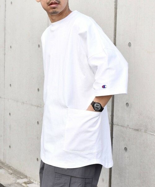 SHIPS / シップス Tシャツ | 【SHIPS any別注】Champion: ドルマン キャンプポケット Tシャツ 25SS◇ | 詳細5
