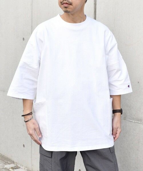SHIPS / シップス Tシャツ | 【SHIPS any別注】Champion: ドルマン キャンプポケット Tシャツ 25SS◇ | 詳細6