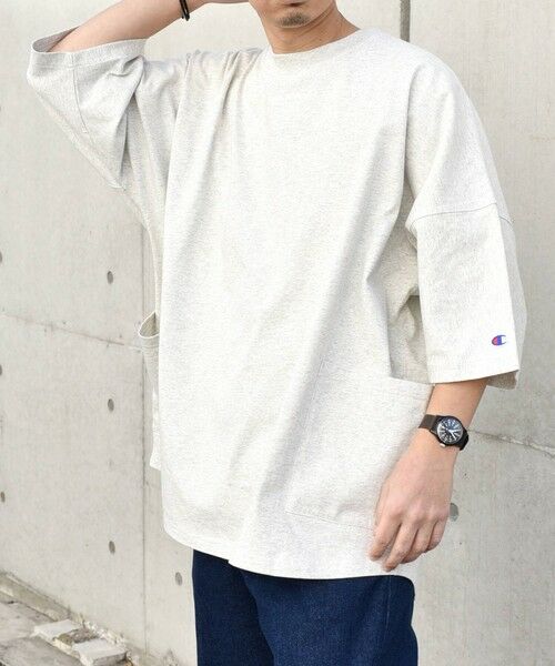 SHIPS / シップス Tシャツ | 【SHIPS any別注】Champion: ドルマン キャンプポケット Tシャツ 25SS◇ | 詳細13