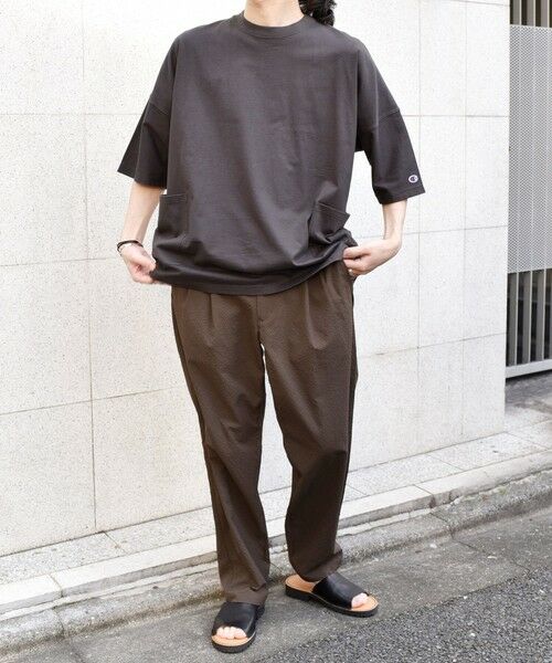 SHIPS / シップス Tシャツ | 【SHIPS any別注】Champion: ドルマン キャンプポケット Tシャツ 25SS◇ | 詳細25