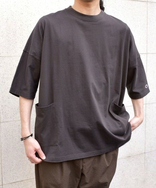 SHIPS / シップス Tシャツ | 【SHIPS any別注】Champion: ドルマン キャンプポケット Tシャツ 25SS◇ | 詳細27