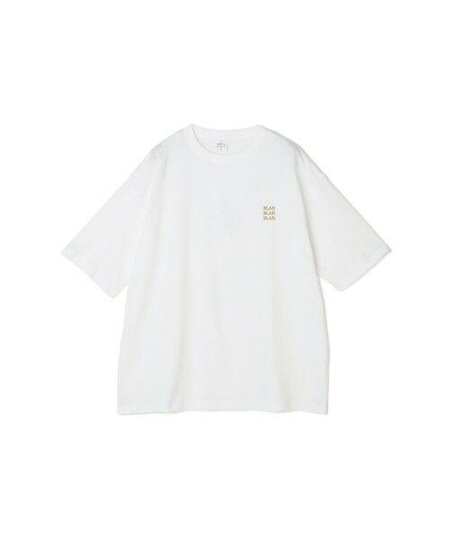 SHIPS / シップス Tシャツ | 【WEB限定】SHIPS any: BLAH BLAH BLAH.ワンポイント 刺繍 ルーズ Tシャツ(ユニセックス)◇ | 詳細8