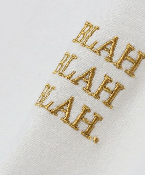 SHIPS / シップス Tシャツ | 【WEB限定】SHIPS any: BLAH BLAH BLAH.ワンポイント 刺繍 ルーズ Tシャツ(ユニセックス)◇ | 詳細9