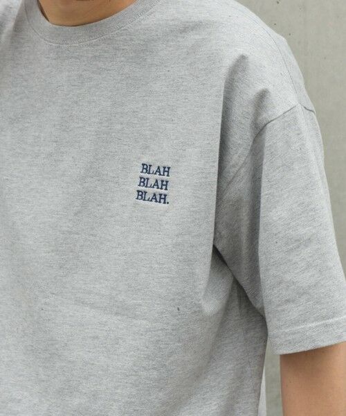 SHIPS / シップス Tシャツ | 【WEB限定】SHIPS any: BLAH BLAH BLAH.ワンポイント 刺繍 ルーズ Tシャツ(ユニセックス)◇ | 詳細15