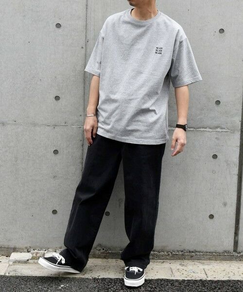 SHIPS / シップス Tシャツ | 【WEB限定】SHIPS any: BLAH BLAH BLAH.ワンポイント 刺繍 ルーズ Tシャツ(ユニセックス)◇ | 詳細11