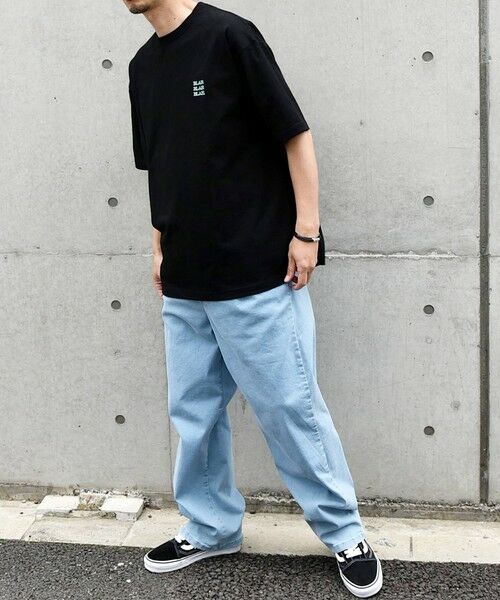 SHIPS / シップス Tシャツ | 【WEB限定】SHIPS any: BLAH BLAH BLAH.ワンポイント 刺繍 ルーズ Tシャツ(ユニセックス)◇ | 詳細18