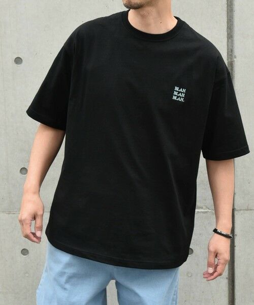 SHIPS / シップス Tシャツ | 【WEB限定】SHIPS any: BLAH BLAH BLAH.ワンポイント 刺繍 ルーズ Tシャツ(ユニセックス)◇ | 詳細21