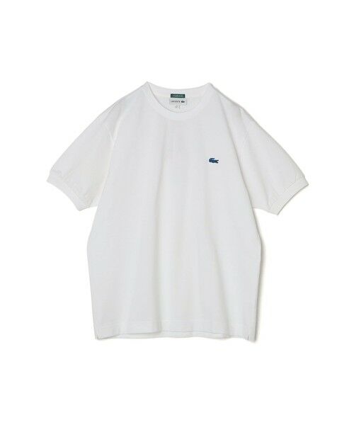 SHIPS / シップス Tシャツ | 【SHIPS any別注】LACOSTE: ワンポイント ロゴ ピケ クルーネック Tシャツ 25SS◇ | 詳細7