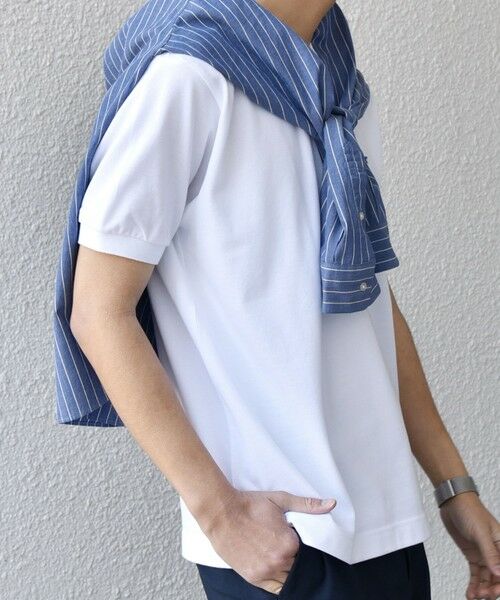 SHIPS / シップス Tシャツ | 【SHIPS any別注】LACOSTE: ワンポイント ロゴ ピケ クルーネック Tシャツ 25SS◇ | 詳細4