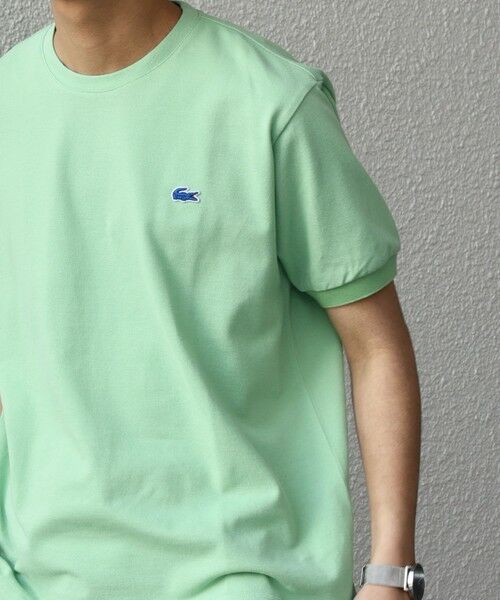 SHIPS / シップス Tシャツ | 【SHIPS any別注】LACOSTE: ワンポイント ロゴ ピケ クルーネック Tシャツ 25SS◇ | 詳細14