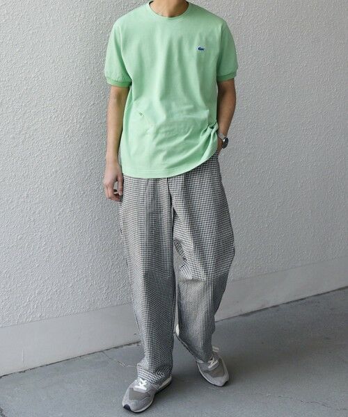 SHIPS / シップス Tシャツ | 【SHIPS any別注】LACOSTE: ワンポイント ロゴ ピケ クルーネック Tシャツ 25SS◇ | 詳細9