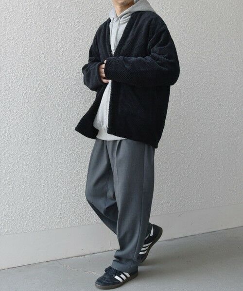 SHIPS / シップス カーディガン・ボレロ | 【WEB限定】SHIPS any: パイナップル フリース 1ボタン Vネック カーディガン◇ | 詳細2