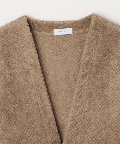 SHIPS / シップス カーディガン・ボレロ | 【WEB限定】SHIPS any: パイナップル フリース 1ボタン Vネック カーディガン◇ | 詳細14