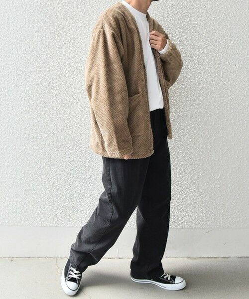 SHIPS / シップス カーディガン・ボレロ | 【WEB限定】SHIPS any: パイナップル フリース 1ボタン Vネック カーディガン◇ | 詳細9