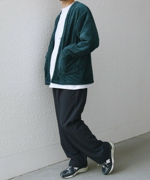 SHIPS / シップス カーディガン・ボレロ | 【WEB限定】SHIPS any: パイナップル フリース 1ボタン Vネック カーディガン◇ | 詳細20