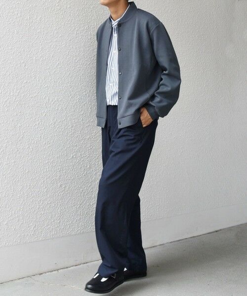 SHIPS / シップス カーディガン・ボレロ | SHIPS any: クリア ダンボール スナップ ボタン カーディガン (セットアップ対応)◆ | 詳細1