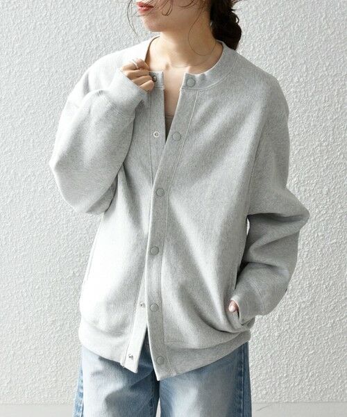 SHIPS / シップス カーディガン・ボレロ | 【SHIPS any別注】Champion: リバースウィーブ(R) クルーネック カーディガン◇ | 詳細2