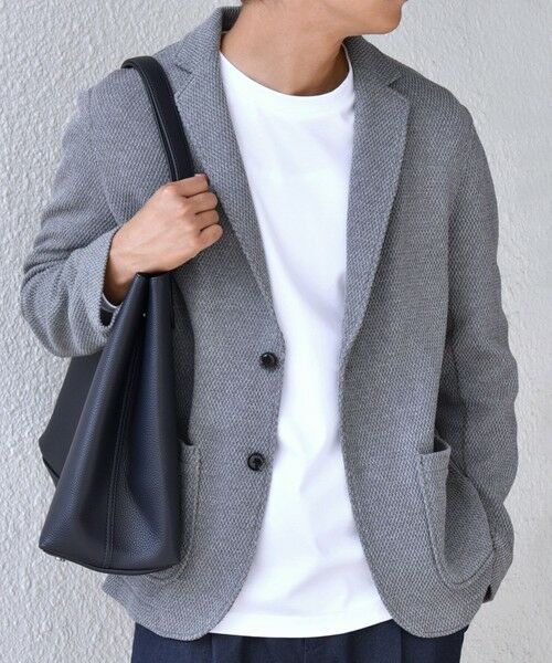 SHIPS / シップス テーラードジャケット | SHIPS any:〈洗濯機可能〉TEXBRID(R) タックハニカム ニッティング ジャケット 25AW◇ | 詳細3
