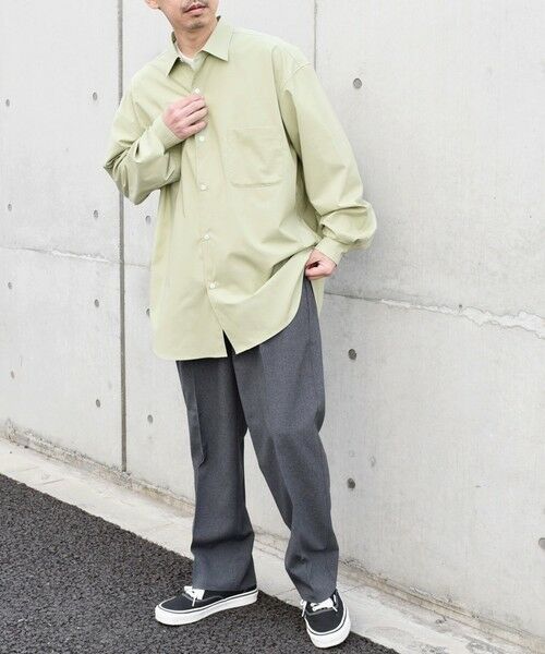 SHIPS / シップス その他パンツ | SHIPS any: 〈洗濯機可能〉ウールライク ノープリーツ ワイド ストレート パンツ◇ | 詳細3