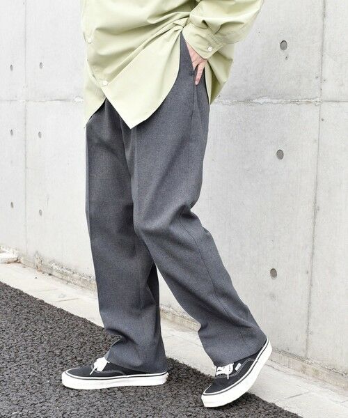 SHIPS / シップス その他パンツ | SHIPS any: 〈洗濯機可能〉ウールライク ノープリーツ ワイド ストレート パンツ◇ | 詳細5