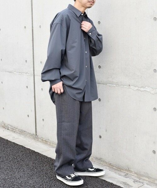 SHIPS / シップス その他パンツ | SHIPS any: 〈洗濯機可能〉ウールライク ノープリーツ ワイド ストレート パンツ◇ | 詳細18