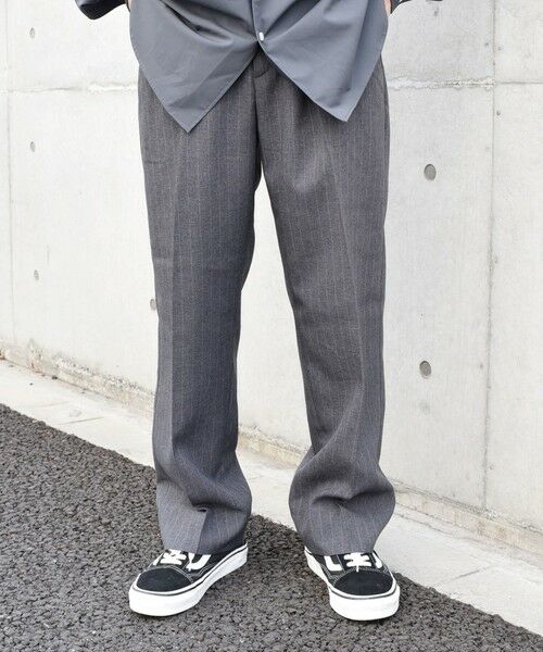 SHIPS / シップス その他パンツ | SHIPS any: 〈洗濯機可能〉ウールライク ノープリーツ ワイド ストレート パンツ◇ | 詳細19