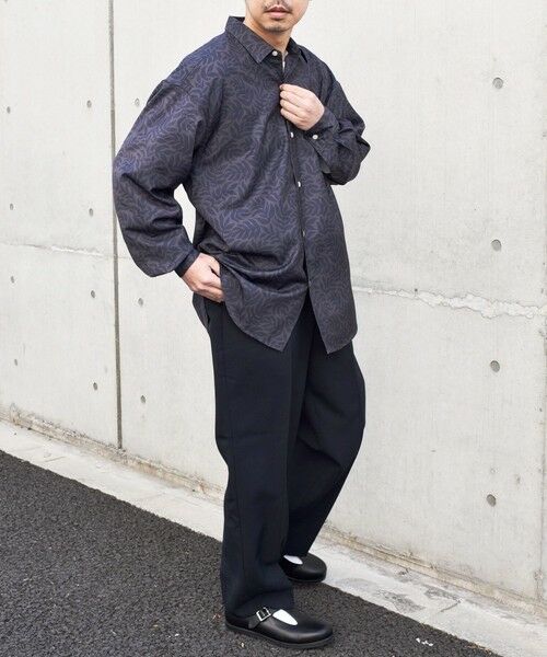 SHIPS / シップス その他パンツ | SHIPS any: 〈洗濯機可能〉ウールライク ノープリーツ ワイド ストレート パンツ◇ | 詳細30