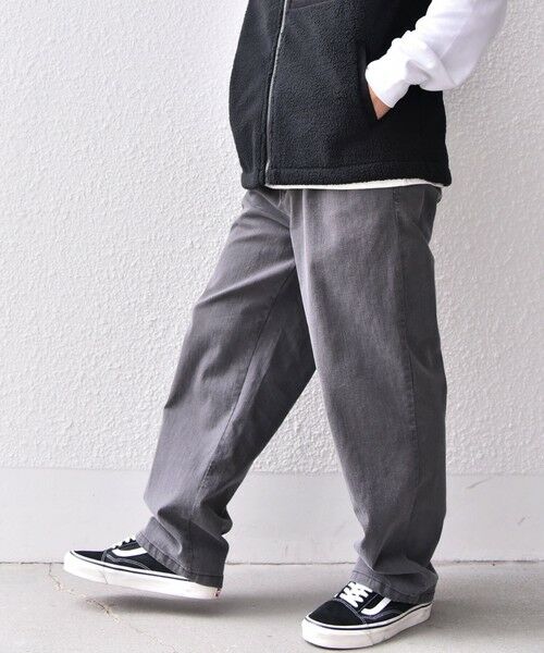 SHIPS / シップス デニムパンツ | SHIPS any: ベターコットン 1タック ストレッチ イージー バギー デニム パンツ◇(グレー)