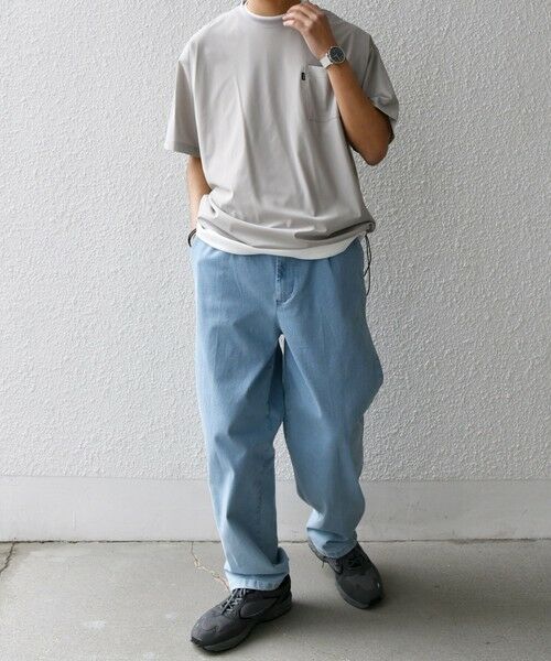 SHIPS / シップス デニムパンツ | SHIPS any: ベターコットン 1タック ストレッチ イージー バギー デニム パンツ◇ | 詳細15