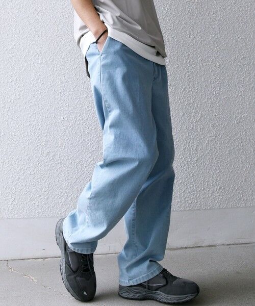 SHIPS / シップス デニムパンツ | SHIPS any: ベターコットン 1タック ストレッチ イージー バギー デニム パンツ◇ | 詳細19