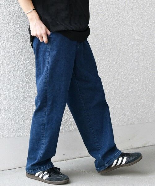 SHIPS / シップス デニムパンツ | SHIPS any: ベターコットン 1タック ストレッチ イージー バギー デニム パンツ◇ | 詳細24