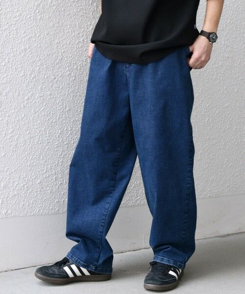 SHIPS / シップス デニムパンツ | SHIPS any: ベターコットン 1タック ストレッチ イージー バギー デニム パンツ◇ | 詳細25