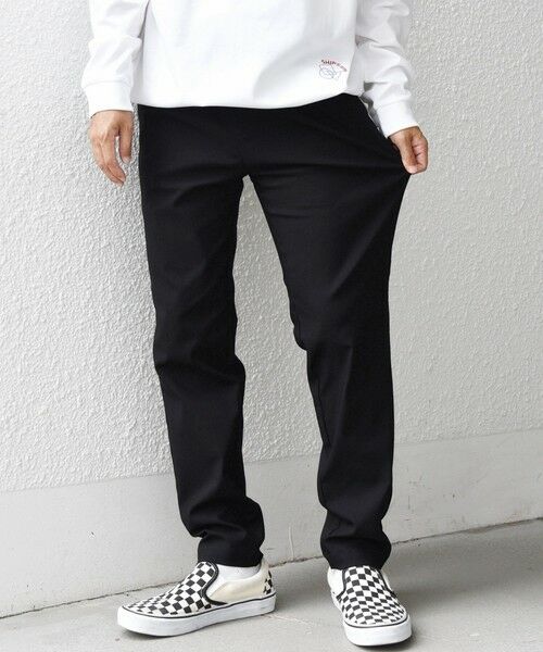 SHIPS / シップス その他パンツ | 【WEB限定】SHIPS any: 〈洗濯機可能・UVカット〉スーパー ストレッチ テーパード イージー パンツ◇(ブラック)