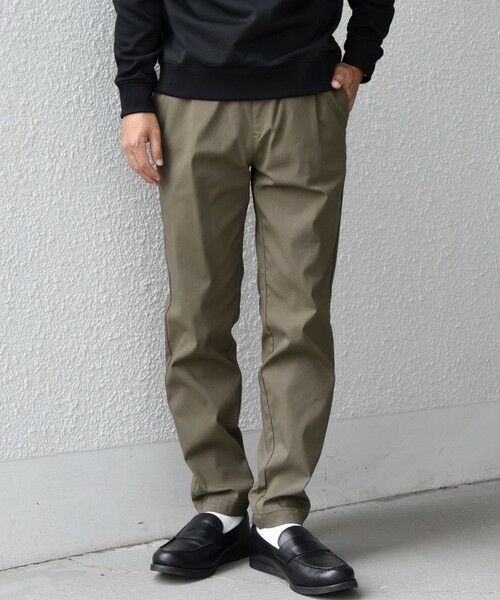 SHIPS / シップス その他パンツ | 【WEB限定】SHIPS any: 〈洗濯機可能・UVカット〉スーパー ストレッチ テーパード イージー パンツ◇(オリーブ)