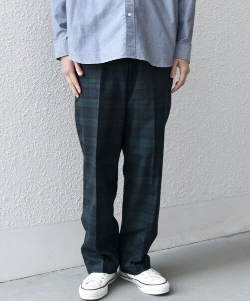 SHIPS / シップス その他パンツ | SHIPS any:〈接触冷感/遮熱等〉ハイブリッド リネン イージーパンツ (セットアップ対応)25SS◇(ダークブルー)