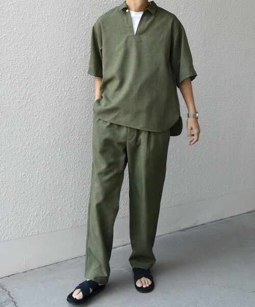 SHIPS / シップス その他パンツ | SHIPS any:〈洗濯機可能〉リネンライク セミワイド パンツ(セットアップ対応) 25SS◇ | 詳細16