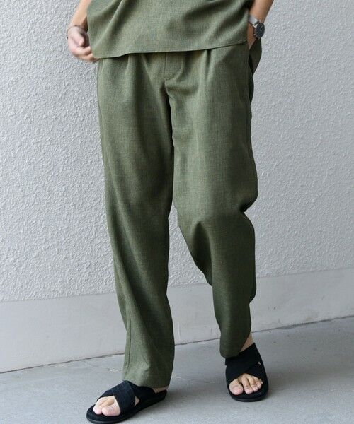 SHIPS / シップス その他パンツ | SHIPS any:〈洗濯機可能〉リネンライク セミワイド パンツ(セットアップ対応) 25SS◇ | 詳細18