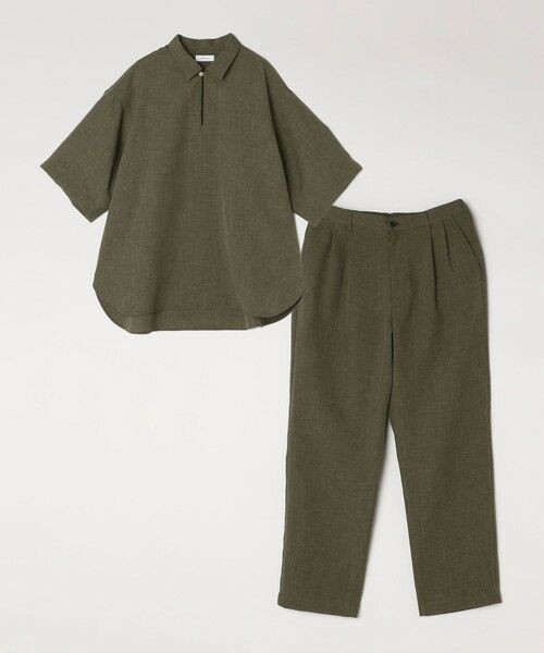 SHIPS / シップス その他パンツ | SHIPS any:〈洗濯機可能〉リネンライク セミワイド パンツ(セットアップ対応) 25SS◇ | 詳細22