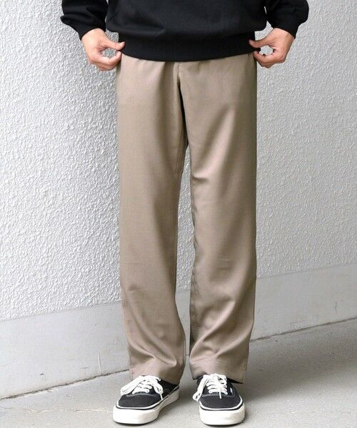 SHIPS / シップス その他パンツ | SHIPS any:〈洗濯機可能/抗ピリング〉ウールライク 2プリーツ セミワイド イージーパンツ◇ | 詳細18