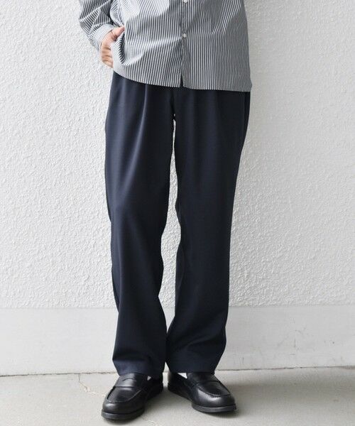 SHIPS / シップス その他パンツ | SHIPS any:〈洗濯機可能/抗ピリング〉ウールライク 2プリーツ セミワイド イージーパンツ◇ | 詳細25