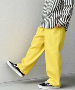 SHIPS / シップス デニムパンツ | SHIPS any: フリーサイズ  カラー/ネップ  デニム イージーパンツ (ユニセックス)◇