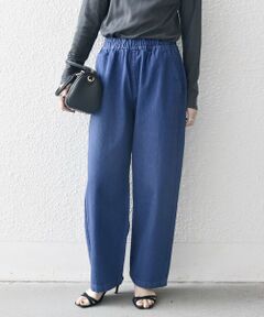 SHIPS / シップス デニムパンツ | SHIPS any: フリーサイズ  カラー/ネップ  デニム イージーパンツ (ユニセックス)◇