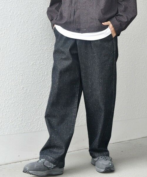 SHIPS / シップス デニムパンツ | SHIPS any: フリーサイズ カラー/ネップ デニム イージーパンツ (ユニセックス)◇ | 詳細5