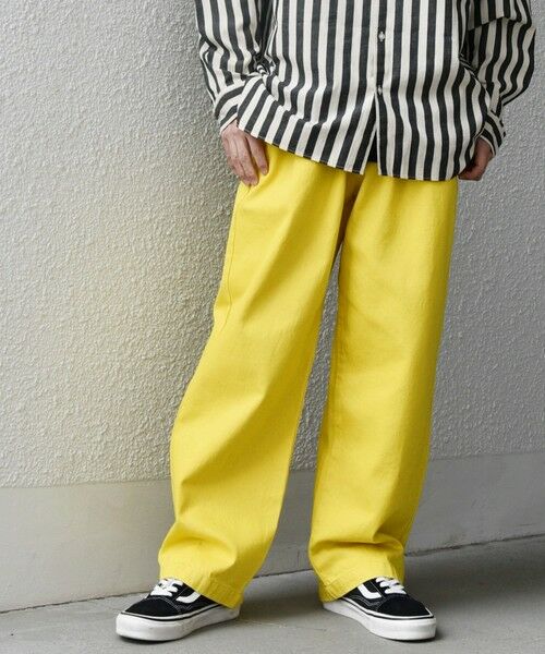 SHIPS / シップス デニムパンツ | SHIPS any: フリーサイズ カラー/ネップ デニム イージーパンツ (ユニセックス)◇ | 詳細18